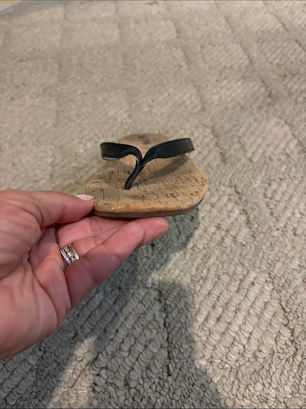 Kork-Ease Black Strap Cork Footbed Flip Flop - Picture 11 of 11
